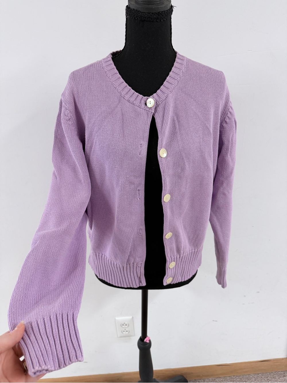 GAP Lavender Button-Front Women's Cardigan